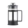 ASI COLLECTION Coffee Press GULFI M 600ml French Press, borosilikátové sklo, čierna/strieborná