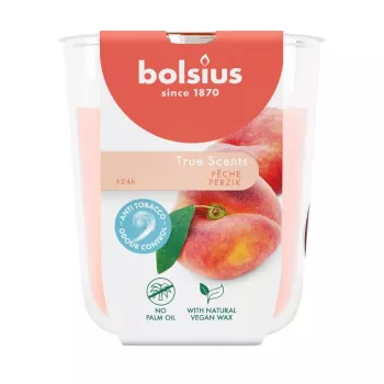 Bolsius True Scents vonná sviečka v skle, broskyňa, Ø80x73 mm