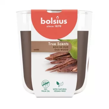 BOLSIUS True Scents vonná sviečka v skle Oud Wood Ø97x85mm