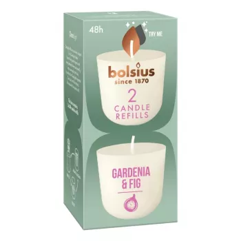 BOLSIUS Clean Light náhradné sviečky 2 ks Gardenia & Figa