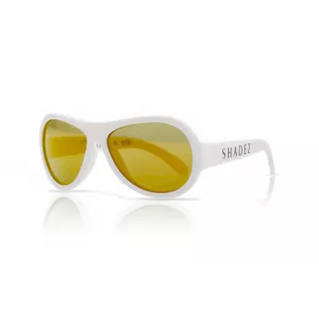 SHADEZ Classic White Junior detské slnečné okuliare, 3-7 rokov