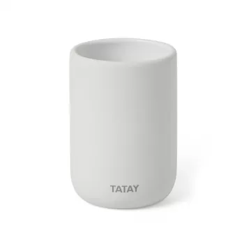 TATAY Soft Ceramic držiak na zubné kefky, biela