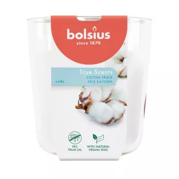 Bolsius True Scents vonná sviečka v skle, Fresh Cotton, Ø97x85 mm
