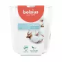 Bolsius True Scents Vonná sviečka v sklenenej nádobe, Fresh Cotton, Ø97x85 mm