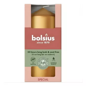 BOLSIUS sviečka valec Ø120x58mm zlatá