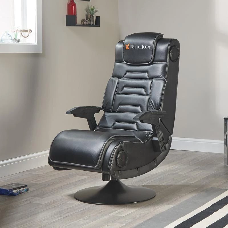 X Rocker Pro 4.1 herné kreslo na podstavci s priestorovým zvukom 2.1, vibráciou, Bluetooth - čierne