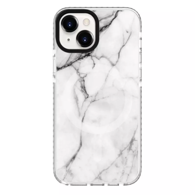 Evelatus Apple iPhone 15 PC+TPU puzdro s MagSafe mramor biela