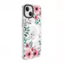 Evelatus iPhone 15 Plus priehľadné MagSafe puzdro s kvetinovým vzorom
