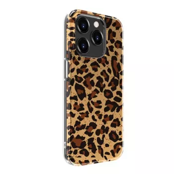 Evelatus Apple iPhone 15 Pro polykarbonátové puzdro leopardí vzor