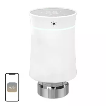 MOES TRV BY100 ZigBee dotyková termostatická hlavica