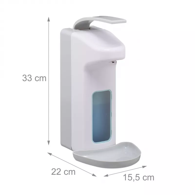 RELAXDAYS manuálny dávkovač mydla 1,0 l biely