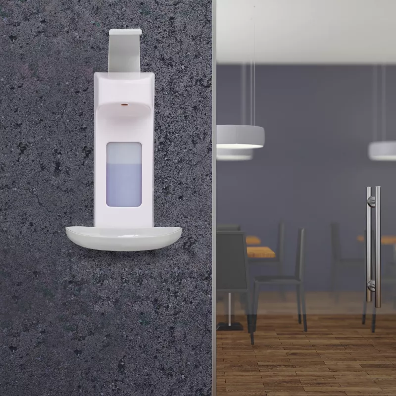 RELAXDAYS manuálny dávkovač mydla s odkvapkávacou miskou 0,5L biela