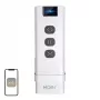 MOES YK2169 ZigBee 3.0 bezdrôtový scénický vypínač, 4-násobný, 12 scén, na batérie, biela