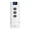 MOES YK2169 ZigBee 3.0 bezdrôtový scénický vypínač, 4-násobný, 12 scén, na batérie, biela