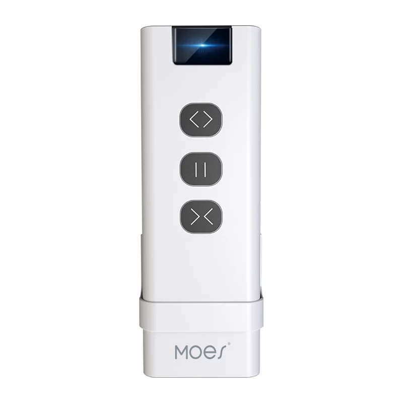 MOES YK2169 ZigBee 3.0 bezdrôtový scénický vypínač, 4-násobný, 12 scén, na batérie, biela