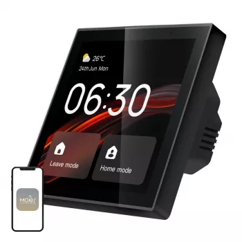 MOES CCP-TY-LN Wi-Fi/ZigBee ovládací panel s 4 palcovým LCD displejom