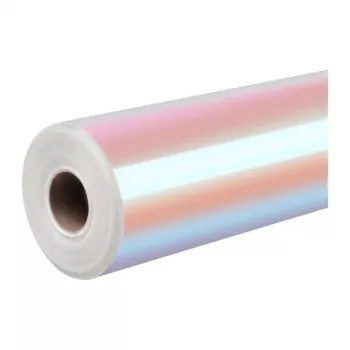 HTVRONT Holografická samolepiaca fólia, 30,5 cm x 90 cm (ružovo-fialová)