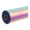 HTVRONT Holografická samolepiaca fólia, 30,5 cm x 90 cm (ružová)