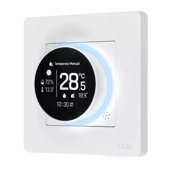 MOES ZHT-SR-GA ZigBee termostat pre vodné vykurovanie, biela