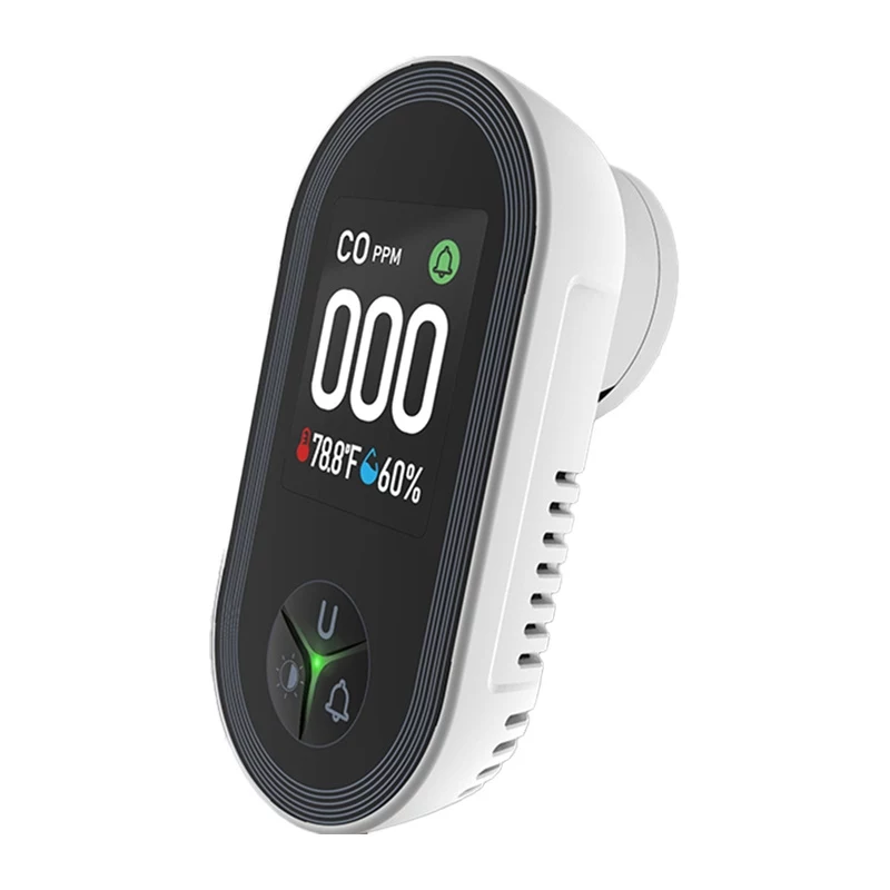 MOES S02-CO detektor oxidu uhoľnatého, Zigbee 3.0, LCD displej, 85dB alarm