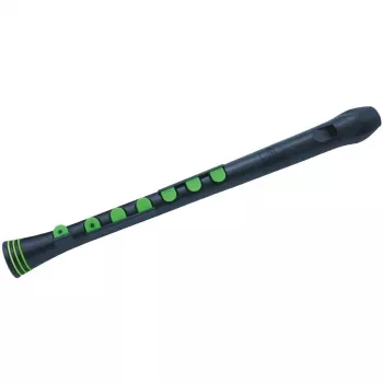 NUVO Recorder+ NURG320BGR sopránová flauta, nemecký hmatník, čierna/zelená
