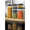 GEFU PANTRY obdĺžniková nádoba 2,5 l čierna, priehľadná 1 kus