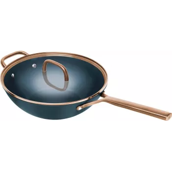 ZWILLING MILANO wok s pokrievkou 30 cm modrý
