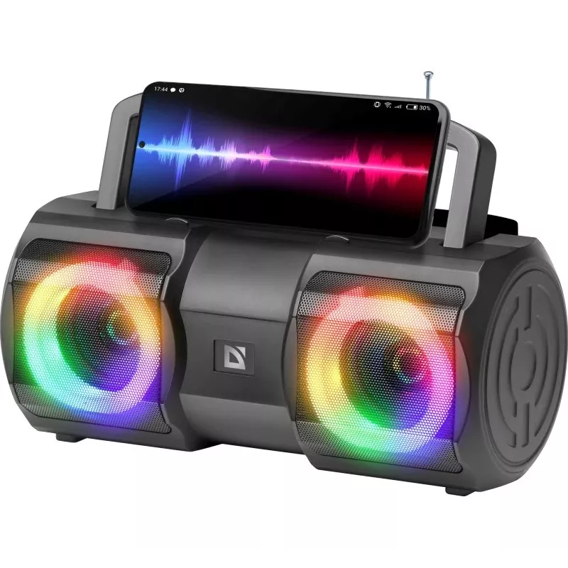 Defender BeatBox 20 Bluetooth reproduktor 20W so svetlom, mikrofónom, FM, USB, TF