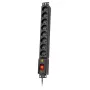 Lestar LXRM 816 16A 8-násobná 19-palcová rack PDU so Schuko zásuvkami, 5m kábel