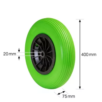 Wagner Design Yourself koleso na fúrik plná guma RO 8402 zelená 260 mm 120 kg 4840201