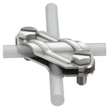 OBO BETTERMANN krížový spoj 250 V4A 8-10mm nehrdzavejúca oceľ ochrana pred bleskom 5312925