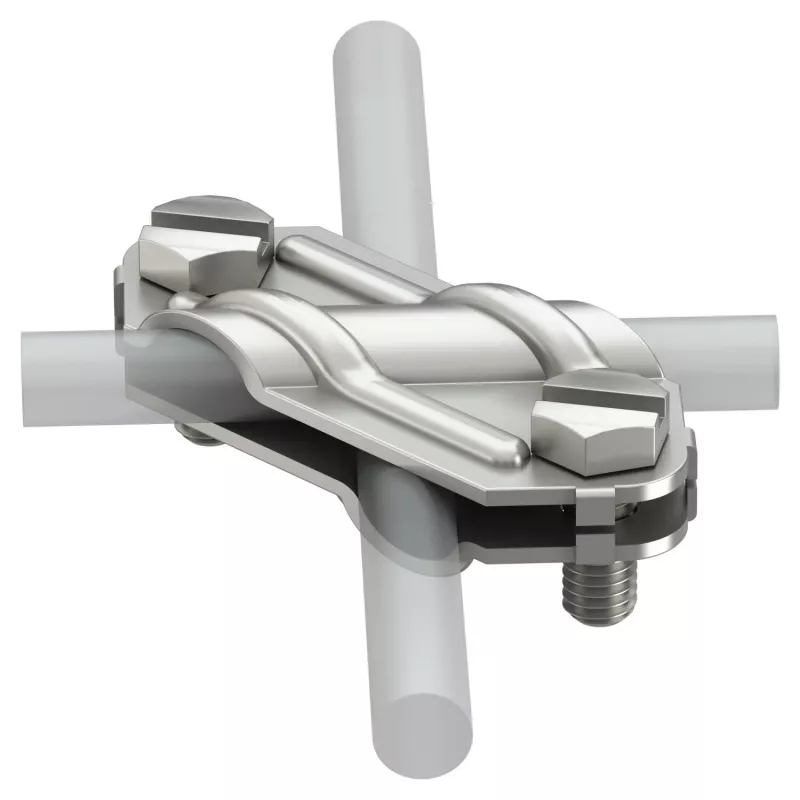 OBO BETTERMANN krížový spoj 250 V4A 8-10mm nehrdzavejúca oceľ ochrana pred bleskom 5312925