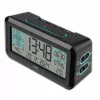 TFA Dostmann 60.2562.01.GB rádiový budík čierny svetlomodrý