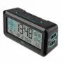 TFA Dostmann 60.2562.01.GB rádiový budík čierny svetlomodrý