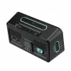 TFA Dostmann 60.2562.01.GB rádiový budík čierny svetlomodrý