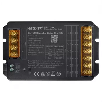 Synergy 21 LED ovládač HC-série 5-in-1 DC12-48V Zigbee 3.0+ 2.4G HP 30A MiLight/Miboxer (HZ5)