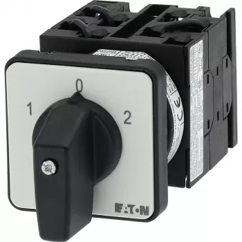 Eaton T0-4-8441/E 3-pólový ZAP-VYP vačkový spínač, 20A, 690V, IP65, čierny/biely 043595