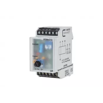 METZ CONNECT 11027613 multifunkčné časové relé, 24V AC/DC, 2W, 1 CO, 0,05s-100h, DIN lišta
