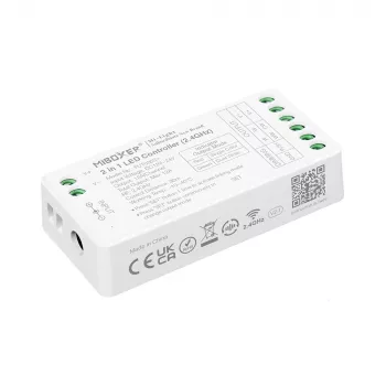 MiBoxer FUT035S+16kHz 2-in-1 duálny biely LED ovládač (DC12/24V, 2,4GHz, 16kHz bez blikania)
