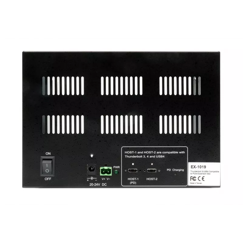 EXSYS Thunderbolt 3 / USB 4 na 3x PCIe rozširujúci box pre krátke karty (EX-1019)