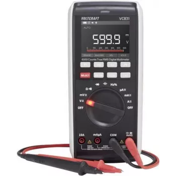 VOLTCRAFT VC-13110160 digitálny multimeter, ISO-kalibrovaný, CAT III 1000 V, CAT IV 600 V, 6000 Counts