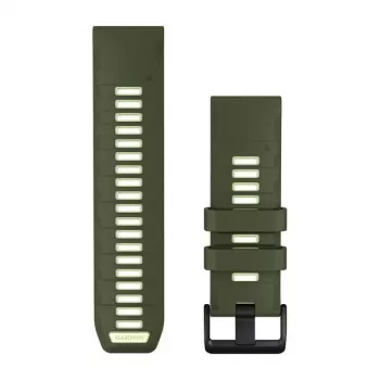 Garmin QuickFit 26 mm silikónový remienok na hodinky - Olive Drab / Lemon 010-14508-01