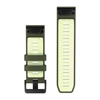 Garmin QuickFit 26 mm silikónový remienok na hodinky - Olive Drab / Lemon 010-14508-01