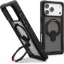 UAG Urban Armor Gear Plasma XTE 360 MagSafe puzdro s kickstandom pre Apple iPhone 18 Pro Max/17 Pro Max – čierna/oranžová/sivá transparentná 114572114097