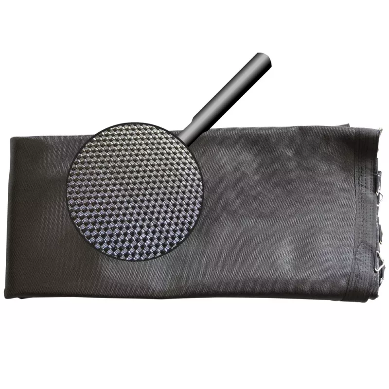 LEAN SPORT 6806 náhradná trampolínová matrace 12ft, 72 V-krúžkov, UV odolná PP tkanina, čierna