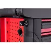 Yato YT-5530 7-zásuvný dielenský vozík oceľový čierna/červená