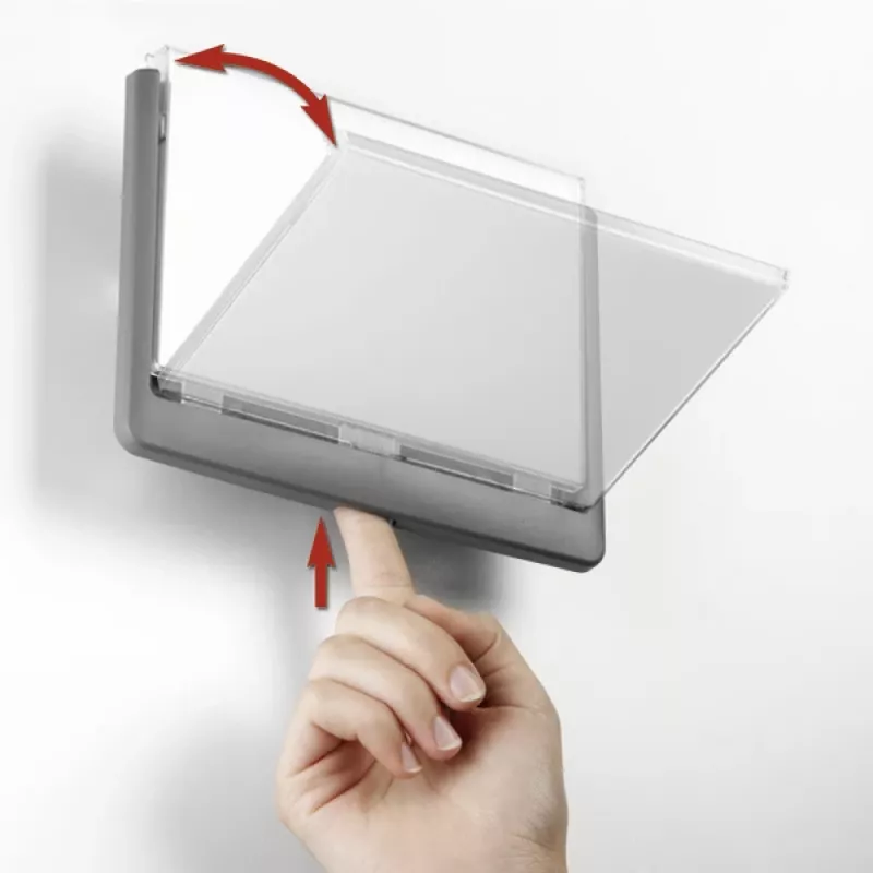 DURABLE Click Sign dverová tabuľa 149x105,5 mm lepiaca/skrutková montáž grafitová