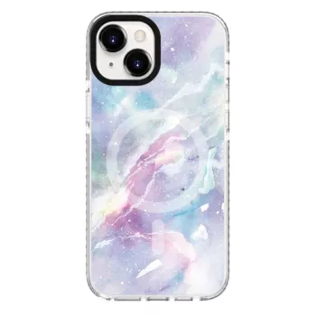 Evelatus Apple iPhone 15 Plus puzdro PC+TPU s MagSafe – Custom Marble Purple