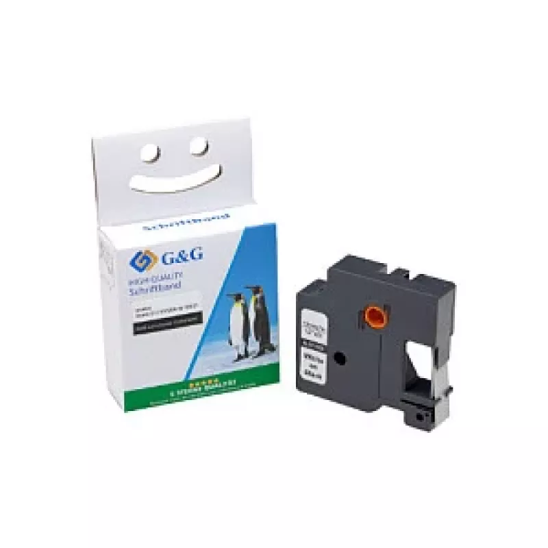 G&G kompatibilná popisovacia páska pre DYMO D1, 12 mm x 7 m, čierna na žltej