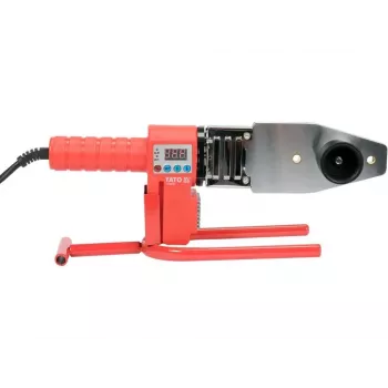 Yato YT-82251 zváračka plastov 800 W s digitálnou LCD reguláciou teploty, 100-550 °C, prietok vzduchu 120-250 l/min, vrátane trysiek a zváracích tyčiniek